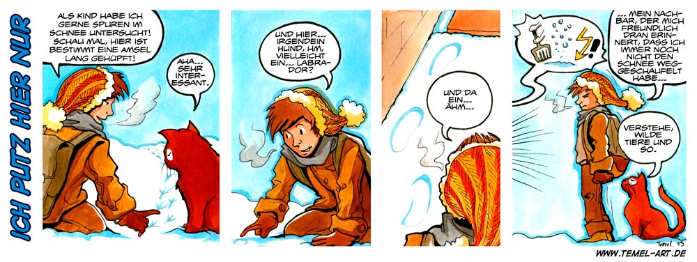 Schneespuren Schneespuren