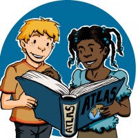 Erdkunde – Schulbuchillustration