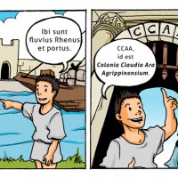 Lateinschulbuch Beispielillustration