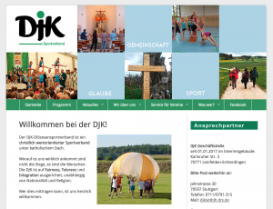 DJK Sportverband – Webdesign & techn. Betreuung