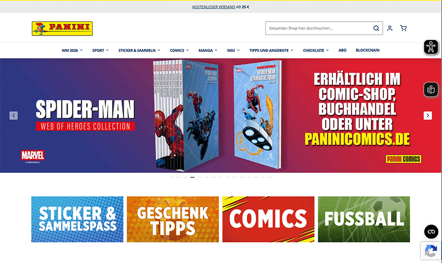 Panini Deutschland Onlineshop